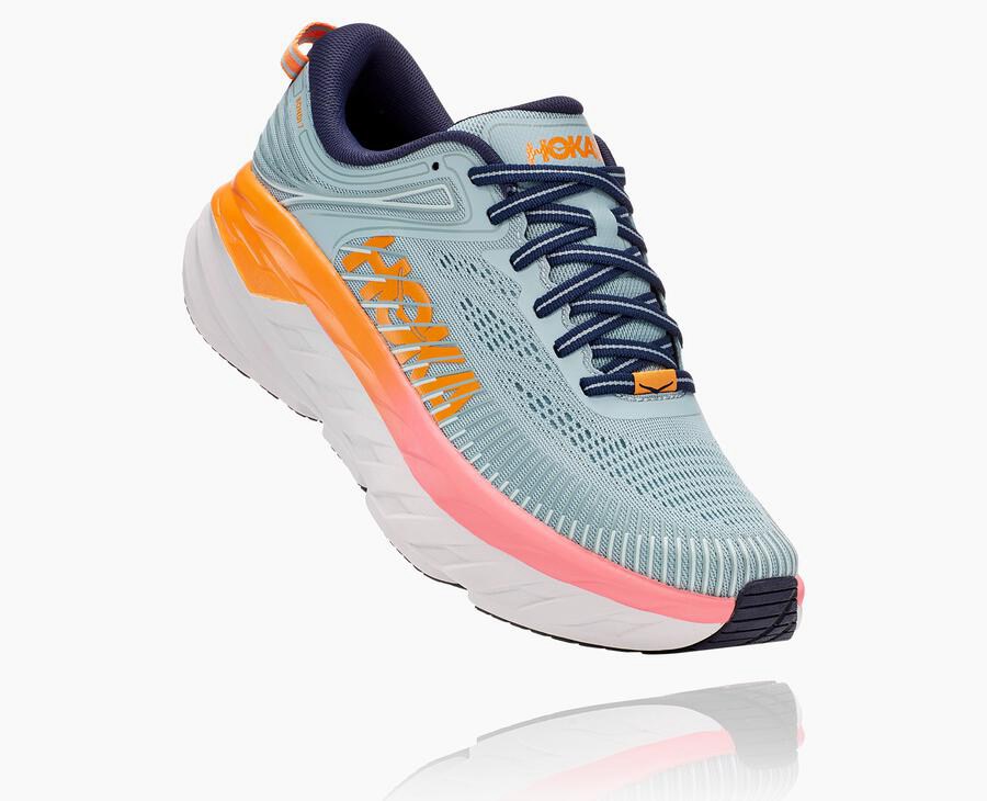 Hoka One One Tenisky Damske Modre - Bondi 7 - 53710-QDIP